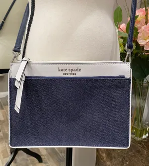 Denim Crossbody Handbag Purse thumbnail 1
