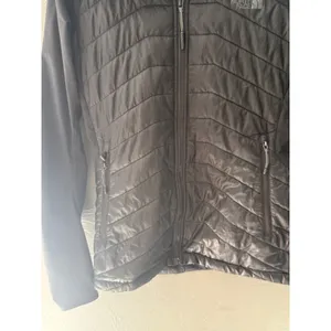 The‎ North Face Womens Black Hybrid Quilted Hooded Jacket Size Large L Full Zip thumbnail 3