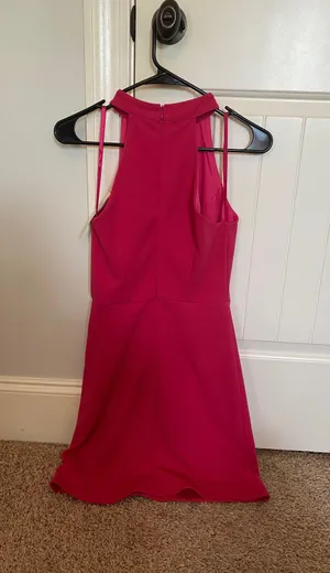 NWT She + Sky High Neck Pink Shift Dress thumbnail 3