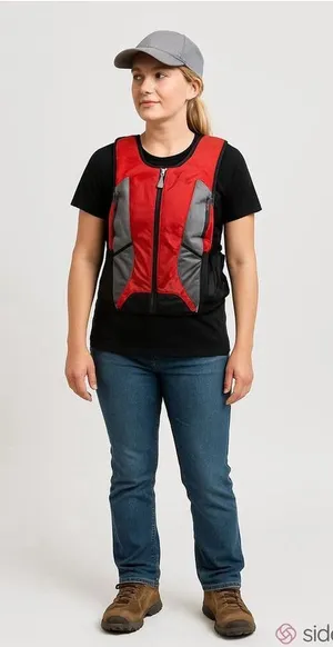 Hydration Backpack With 2 Liter Hydration Reservoir Red thumbnail 1
