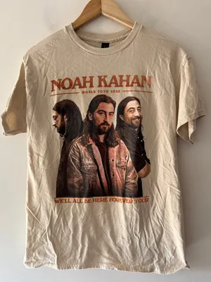 Noah Kahan We'll All Be Here Forever‎ Tour 2024 Graphic Tee Stick Season thumbnail 1