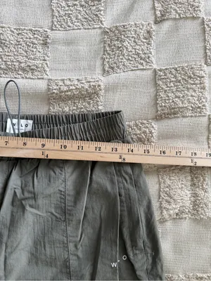 Wilo the Label‎ women's parachute jogger pants in an olive green color small thumbnail 5