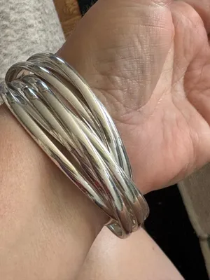Silver bangle bracelet set NWOT thumbnail 2