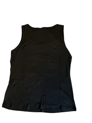 Essential Black Ribbed Scoop-Neck Tank Top - Size XL - New with Tags thumbnail 2