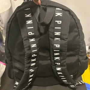 Pink - Victoria's Secret Black and Gray Backpack thumbnail 5