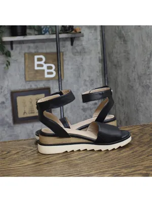 Giani Bernini Womens Constancia Ankle Strap Wedge Sandals Black Smooth 6M thumbnail 6