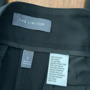 NEW THE LIMITED Straight Leg Work Pants Trousers Business Formal Black 0 NWOT thumbnail 3