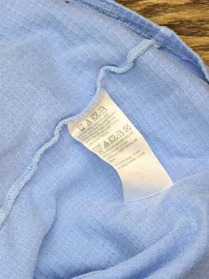 Anybody Womens Button Front Washed Waffle Knit Button Front Top French Blue M thumbnail 4