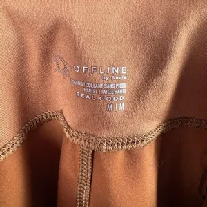 OFFLINE By Aerie Real Luxe Faux Leather Legging in Horizon Brown Size Medium thumbnail 9