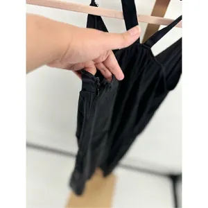 Abercrombie & Fitch Silk Slip Dress Black Strappy Dress Women M A&F Collect thumbnail 7
