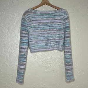 Daily Practice Anthropologie Cozy Cardigan Pastel Cropped Soft Girl Women XL NWT thumbnail 3