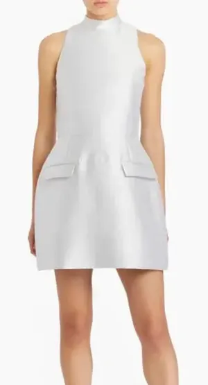 Amanda Uprichard Everhart Satin Twill Mini Dress S thumbnail 1