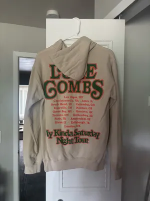 Luke Combs Hoodie Tan thumbnail 3