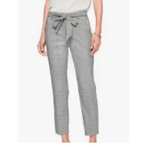 Banana Republic Gray Avery Glen Plaid Tie Waist Tailored Ankle Pant‎ Womens 8 thumbnail 3