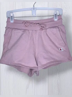 CHAMPION Dusty Rose Drawstring Athletic Sweat Shorts with Pockets thumbnail 3