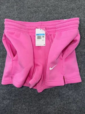 Nike Standard Fit Mid Rise Women's Pink Athletic 4”Length Drawstring Shorts thumbnail 6