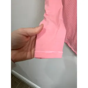 Lululemon‎ Pink Honeycomb Long Sleeve Performance Athletic Top Size 4 thumbnail 5