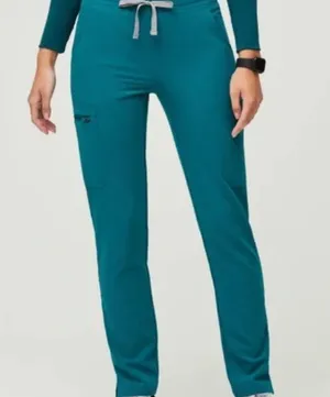 FIGS Yola™ High Waisted Scrub Pants Pacific Blue thumbnail 1