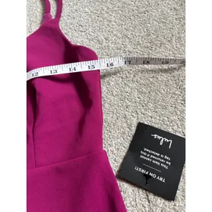 NWT Lulus Dear Desires Magenta Bodycon Mini Dress. Cocktail Party Bright thumbnail 4