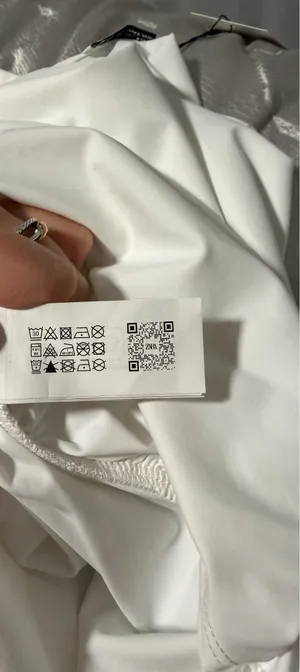 ZARA White Asymmetrical Top thumbnail 4