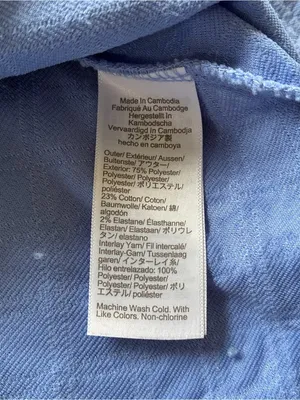 J. Crew Light Blue Quilted Turtleneck Pullover size M thumbnail 5