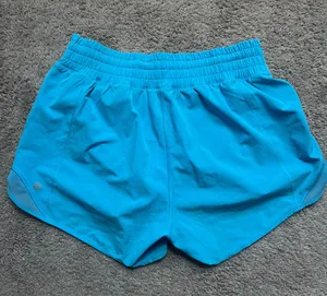Lululemon Hotty Hot 4 inch blue shorts thumbnail 2