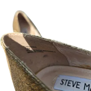Steve Madden Womens Gold Glitter Platform Stiletto Pumps Heels Size‎ 7.5 thumbnail 5