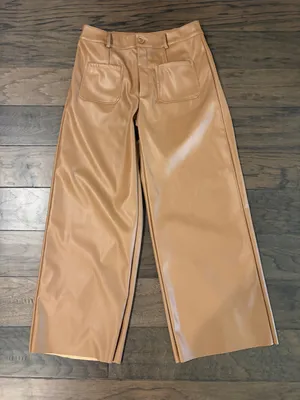 New With Tags Avara Ankle Length Faux Leather Pants Sz M thumbnail 1