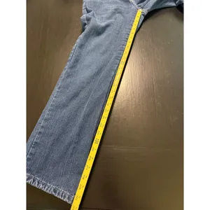 Dickies Flannel Lined Jeans Womens 10‎ Medium Wash Straight Leg Plaid Denim Blue thumbnail 3