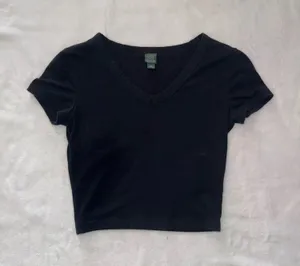 Wild Fable Black Crop Top thumbnail 1