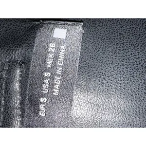 Zara Black Faux Leather Paperbag‎ Waist Shorts with Tie Belt Womens Small thumbnail 3