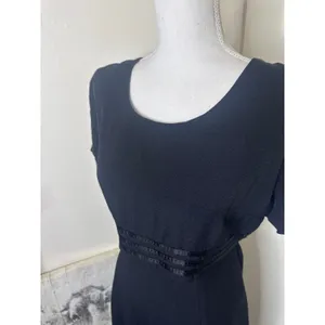 Vintage 90s Byer Studio California Black Mini Dress - Size 10 (Fits Smaller) thumbnail 4