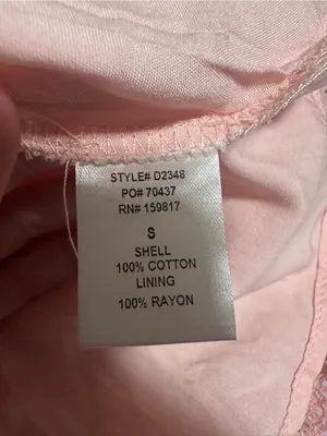 NWT Altar’d state Jaelyn eyelet lace puff sleeve coquette dress blush pink S thumbnail 7