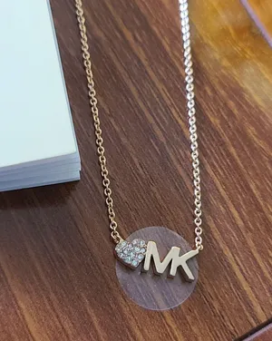 Michael Kors Rose Gold Brass Necklace thumbnail 5