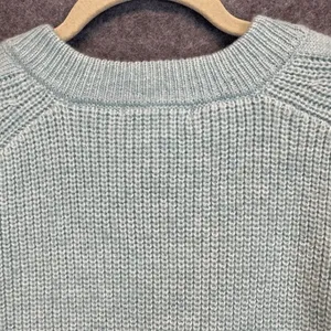 DESIGN HISTORY Sweater Womens XXL Mint Green Cable‎ Knit Split Neck Pullover NWT thumbnail 16