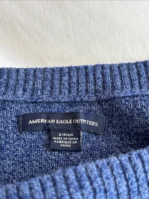 Ladies American Eagle Outfitters Dark Blue Crewneck Sweater thumbnail 4
