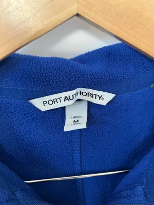 Port authority blue fleece jacket thumbnail 2
