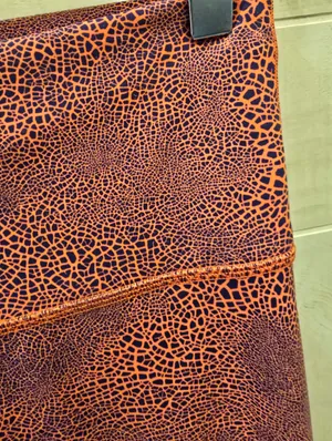 {8} Lululemon Wunder Under Train HR Crop Crackle Glaze Vintage Orange Larkspur thumbnail 8