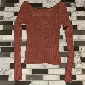 NWOT Free People Hits Different Lace-Up Top in Rusted Coral Sz S thumbnail 9