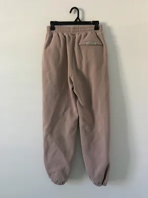 COMFRT Travel Essentials Oversized Unisex Jogger Fleece Sweatpants Bark Small thumbnail 4