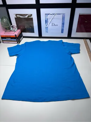 Stay Golden Short Sleeve Adult Tee Bright Royal Blue Black Graphic NWOT Size M thumbnail 3