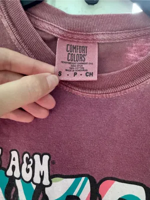 Texas A&M University Cheer Comfort Colors Long-Sleeve Tee Shirt, Small thumbnail 3