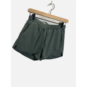 Zella Athletic Shorts Womens Small Green Running Gym Workout Activewear Casual thumbnail 2