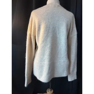 Marled Reunited Clothing Cream Cable Knit Side Button Sweater Small thumbnail 3