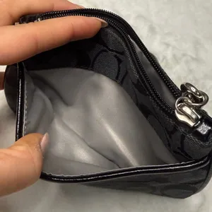 COACH Black Canvas Wristlet thumbnail 4