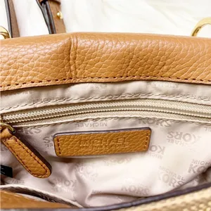 Michael Kors Tan Brown Cecelia Small Leather Crossbody thumbnail 6