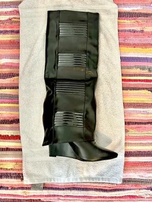 Azalea Wang Knee High Boots Black Size 8 thumbnail 6