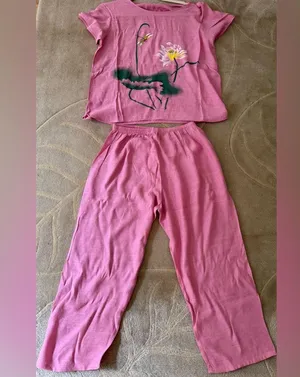 Lotus Pink lightweights Linen Women's Top and pants set 8 thumbnail 5
