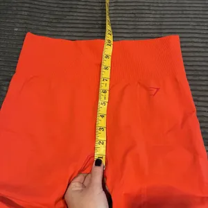 Gymshark Fit Seamless Mid Rise Activewear Leggings Red/Orange Size Medium thumbnail 4