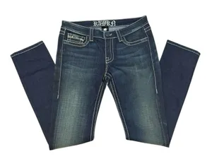 RAWKA Y2K Magic Cut #13 Skinny Jeans Dark Wash – Size 30 thumbnail 1